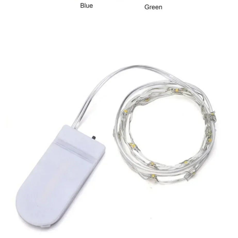 5M Waterproof LED String Lights Copper Wire Fairy Lights Battery Operated DIY Wedding Party Christmas Decoration Lights String