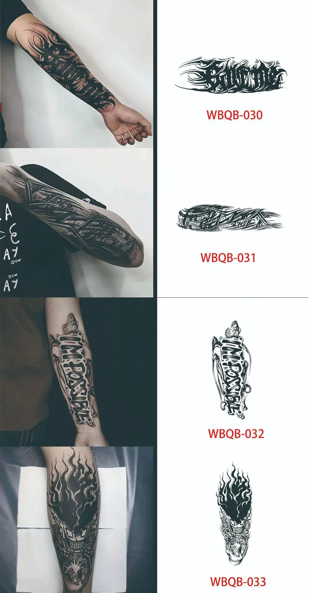 Long Lasting Temporary Tattoo Stickers Men Arm Sleeve Body Painting Juice Ink Fake Tattoo For Male Adult Semi Permanent Tattoos