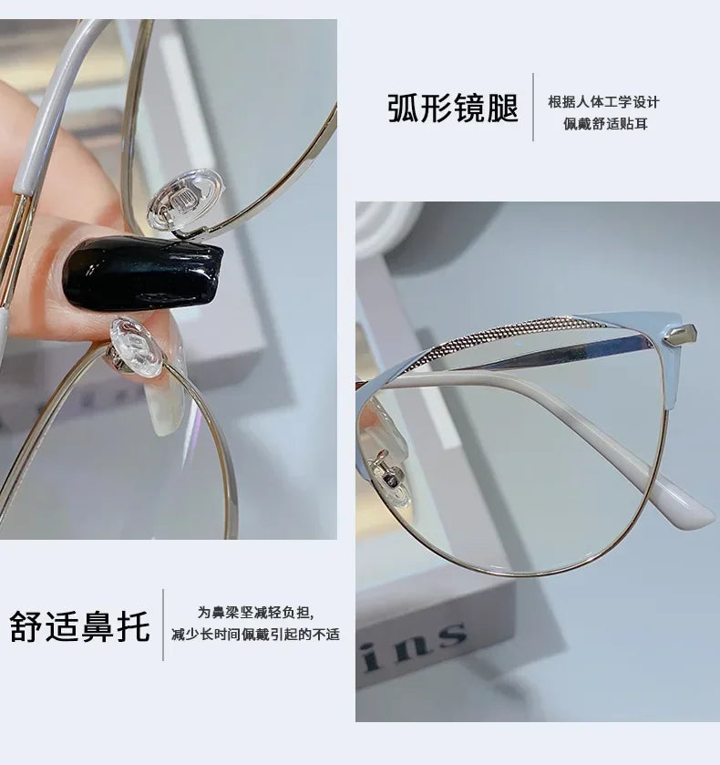 Fashion Luxury Women Transparent Anti Blue Light Glasses Computer Eyewear Frame Men Brand Designer Optical Spectacle Eyeglasses