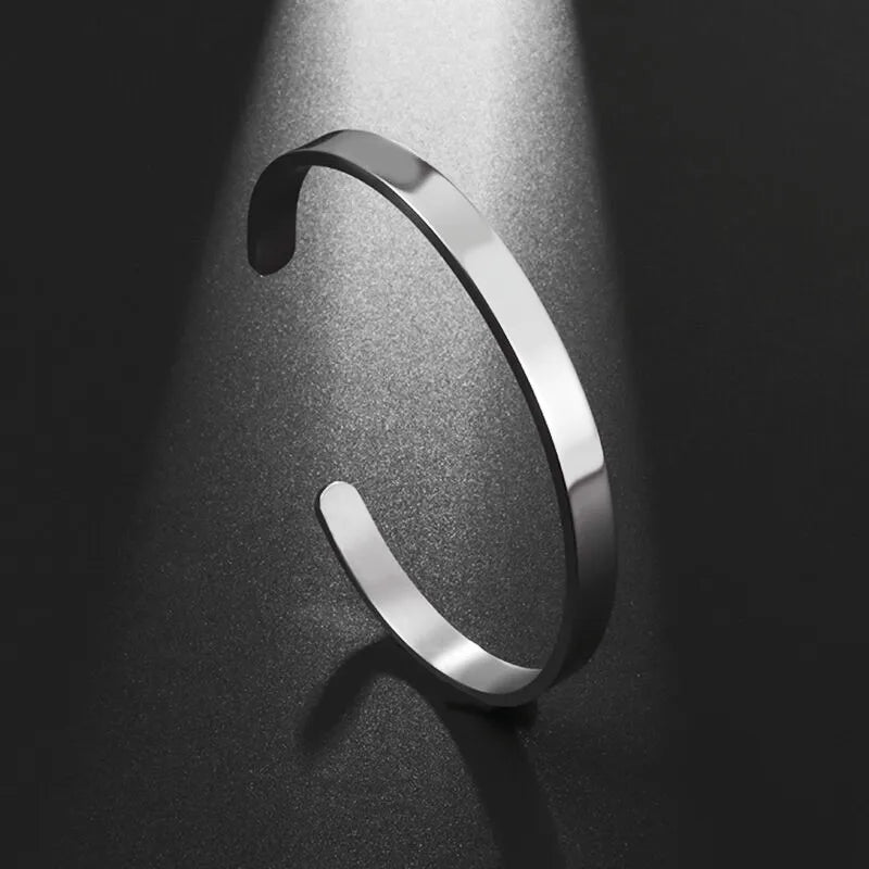Creative Design Cutlery Knife Fork Men Bangles Women Stainless Steel Friendship Arm Cuff Open Bracelet Fun Trend Jewelry