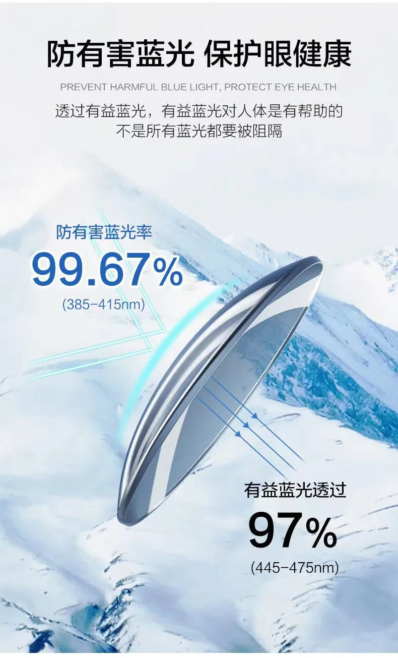 Square Frame Anti-blue Glasses for Men Women Fashion Simple Computer Glasses Light Blocking Lenses Glasses Eyewear