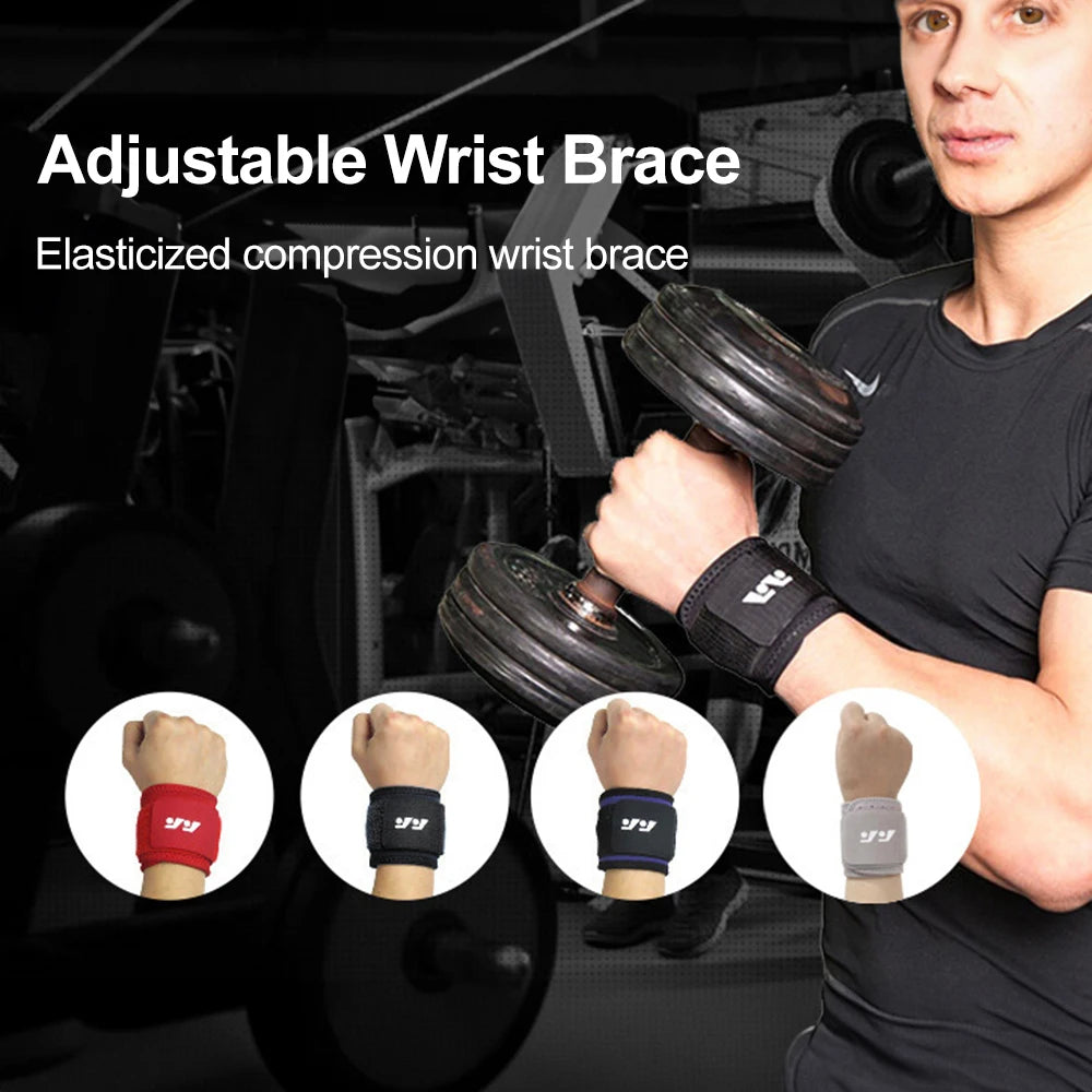 1pc Wristband Compression Wrist Support Adjustable Wrist Brace for Gym Fitness Weightlifting Wrist Wrap Tendonitis Pain Relief