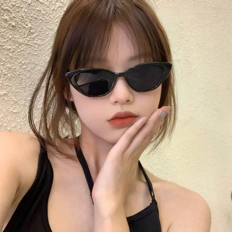 Vintage Cat Eye Women Sunglasses Vintage Small Frame Sun Glasses for Men Luxury Brand Design Outdoor Eyewear UV400
