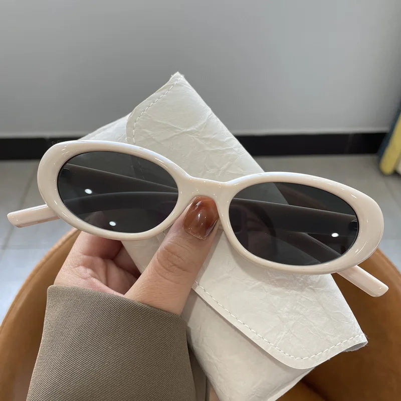 Popular Women's Sunglasses 2024  NEW Sunglasses Unique Oval Sun Glasses Men Goggle Shades Mirror Colorful Y2K Fashion Eyewear