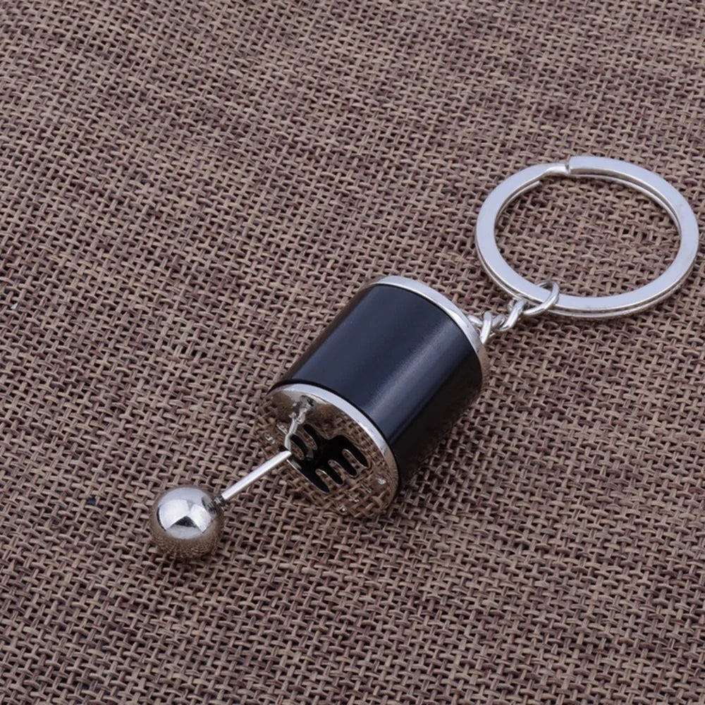 Gearbox suspension mini turbocharger keychain for car modification gear shifter keychain creative and personalized gear shift