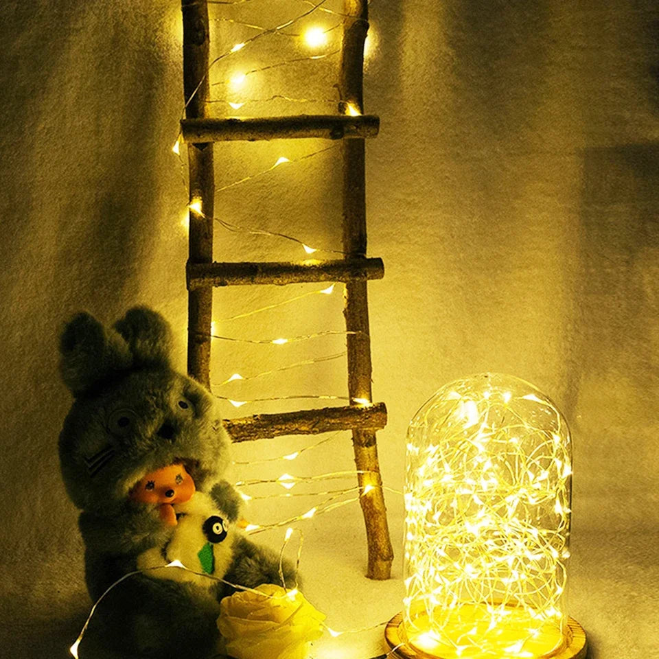 20M Waterproof USB LED Lights String Copper Silver Wire Garland Light Fairy Lights For Christmas Wedding Party Decoration Wreath