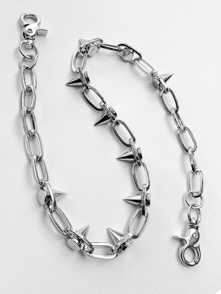 Slim Heavy Waist Chain Men Skull Keychain Wallet Chain Gothic Biker Fashion Accessories