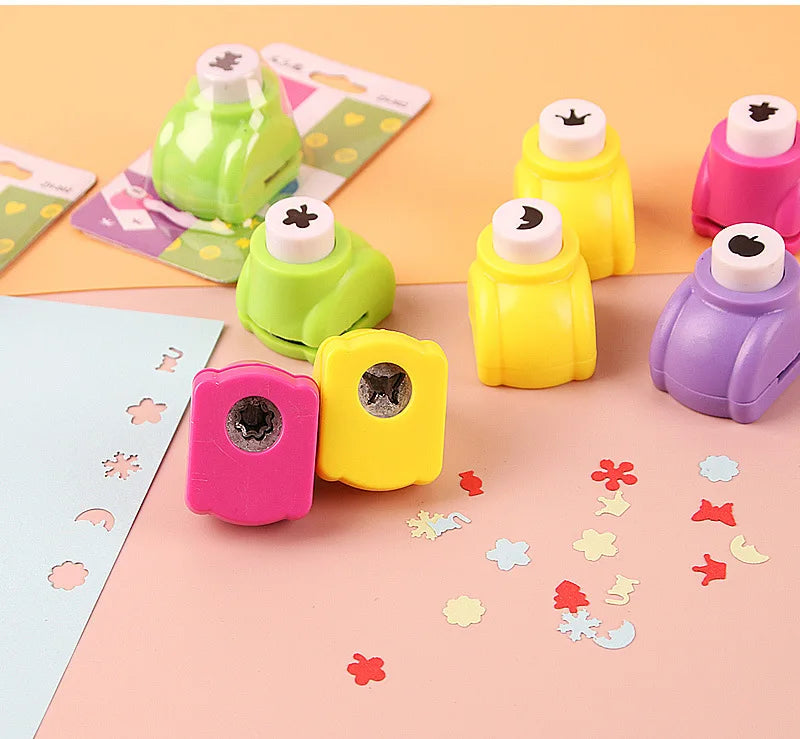 1Pc Mini Paper Punches DIY Crafts Tool Embossing Punches Kindergarten Handmade Hole Puncher For Scrapbooking Gift Card