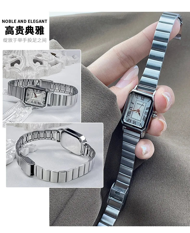 Brand Luxury Women Quartz Watch Casual Fashion Adjustable Stainless Steel Strap Wristwatch Ladies Gifts Watches Reloj De Mujer