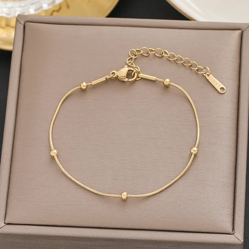 316 Stainless Steel Butterfly Heart Belt Twist Multilayer Chain Bracelet For Women Jewelry Party Gifts Bijoux Pulsera