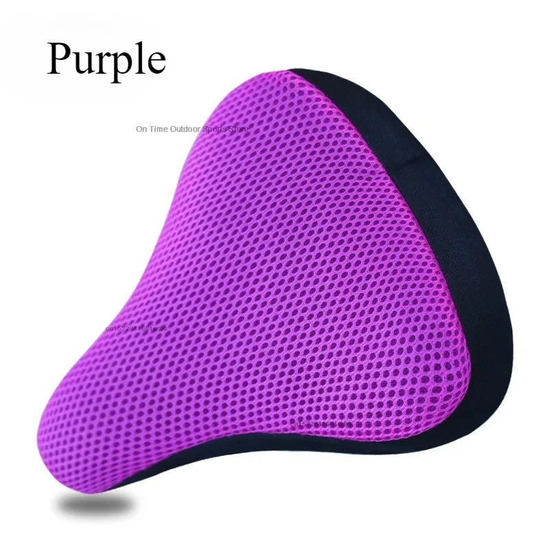 New 3D Soft Bicycle Saddle Bike Seat Cover Cycling Silicone Seat Cushion Cycling Breathable Saddle Comfortable Bicycle Bike
