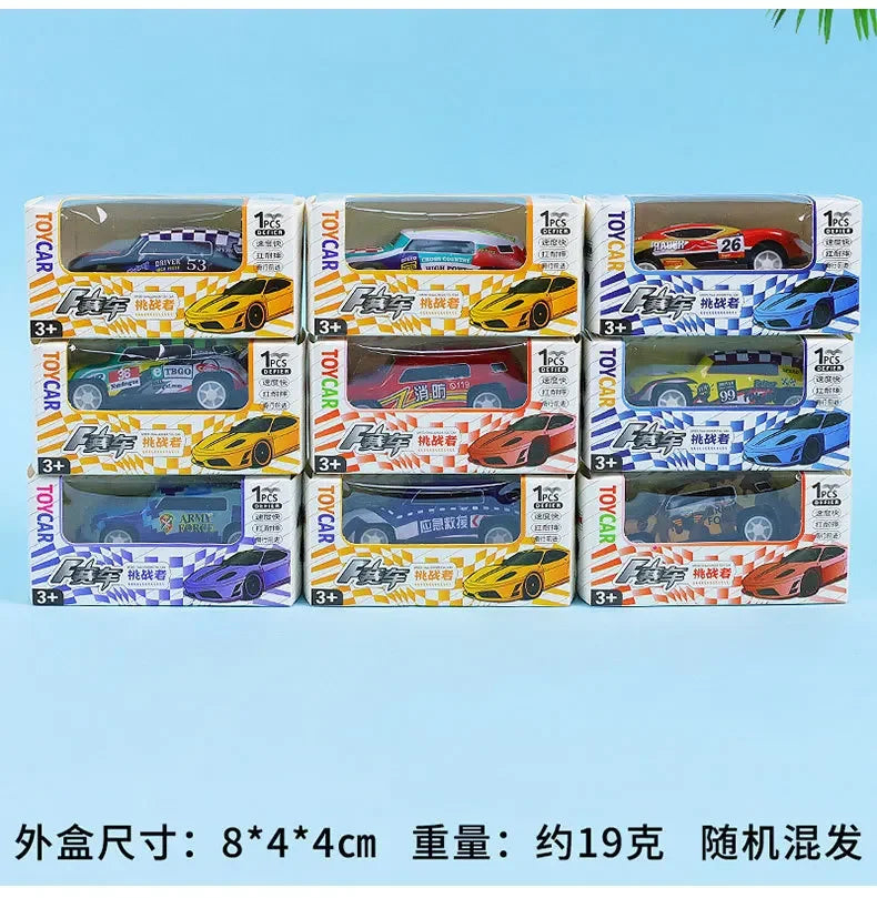 Children Stunt Car Model Alloy Body Pull Ejection Jumping Mini Cars Simulation Diecast Vehicle Collectible Toys for Kids Gift