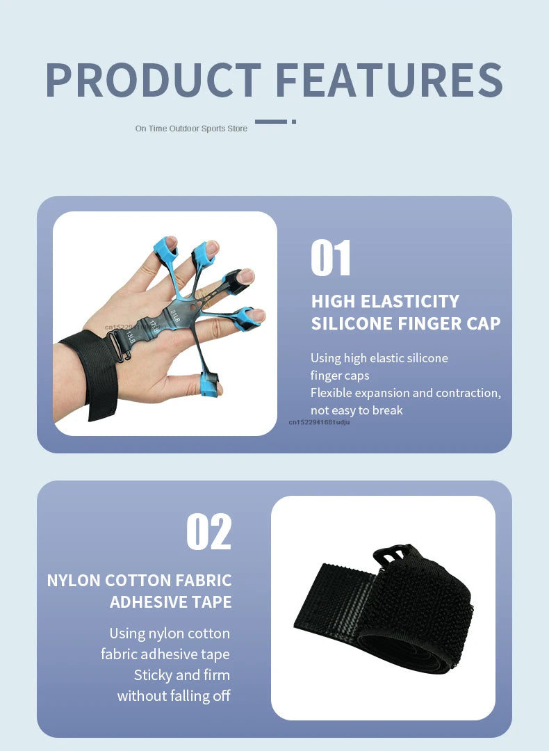Hand Grip Strengthener Physical Tools Guitar Finger Trainer Training and Exercise Gym Arthritis Grip Trainer Hand Expander Grips