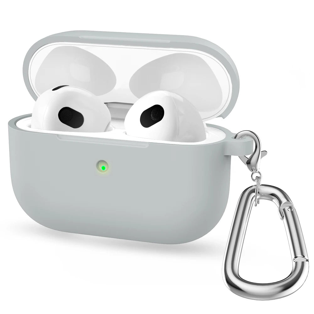 Origin Soft Silicone For Apple Airpods 3 Protective Case Bluetooth Wireless Earphones Cover Shell for Air Pods 3rd gen With Hook