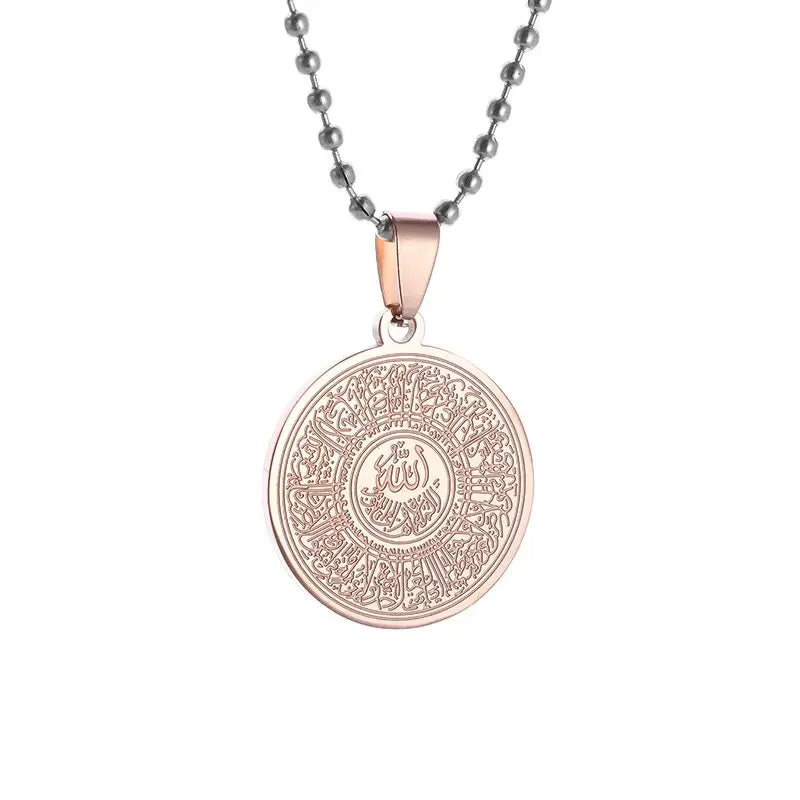 Gold Color Muslim Allah Quran Pendant Necklace Men Women Fashion Faith Islam Religious Jewelry Ramadan Gifts
