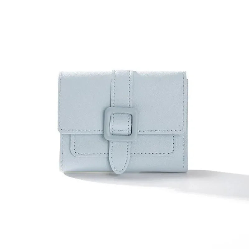Candy Color Small Wallets PU Leather Coin Pures Ladies Card Holder Mini New Design Standard Short Purses for Women Solid Purses