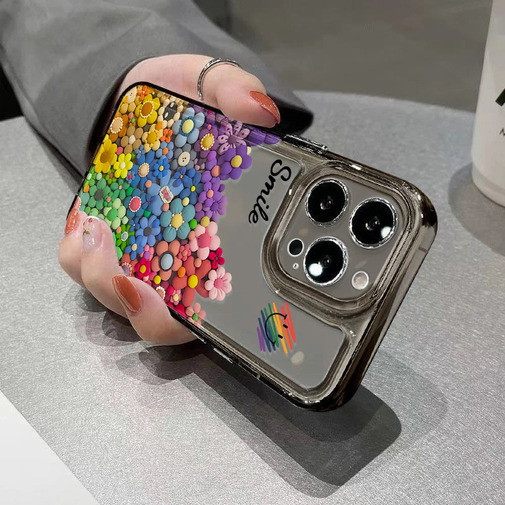 Soft TPU Flower Phone Case For iPhone 15 Pro Max Cases iPhone 14 Pro Max 11 13 12 X XR Xs 7 8 Plus SE 2020 15promax Funda Covers