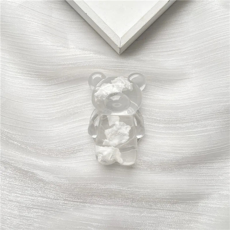 Korea Glitter Bear Cell Phone Holder Grip Tok Bracket for iPhone Samsung Xiaomi Foldable Car Folding Mobile Socket Stand