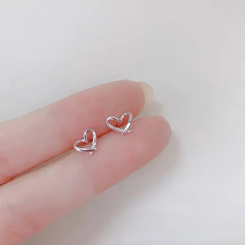 New 2024 Korean Fashion Heart Pearl Dangle Earrings for Women Luxury Wedding Jewelry Accessories for Women Gift Pendientes Mujer