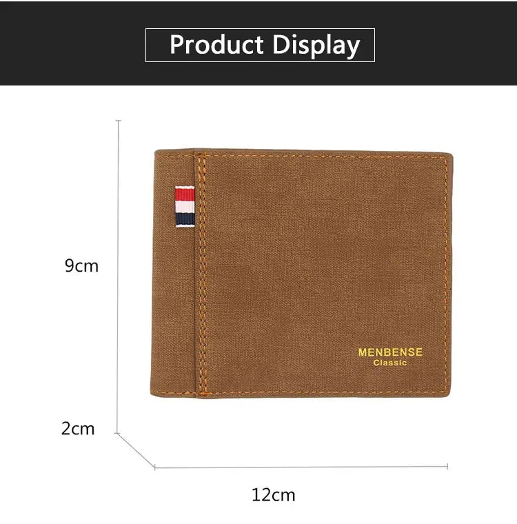 New Slim Vintage Men Wallets High Quality Card Holder Male Purses Photo Holder PU Leather Small Mens Clutch Wallet
