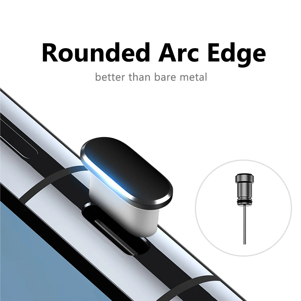 Metal Type C Dust Plug 3.5mm Earphone Jack Sim Card Pin Port Anti-dust Plug Cover Cap for Samsung Huawei Xiaomi iPhone Dust Plug