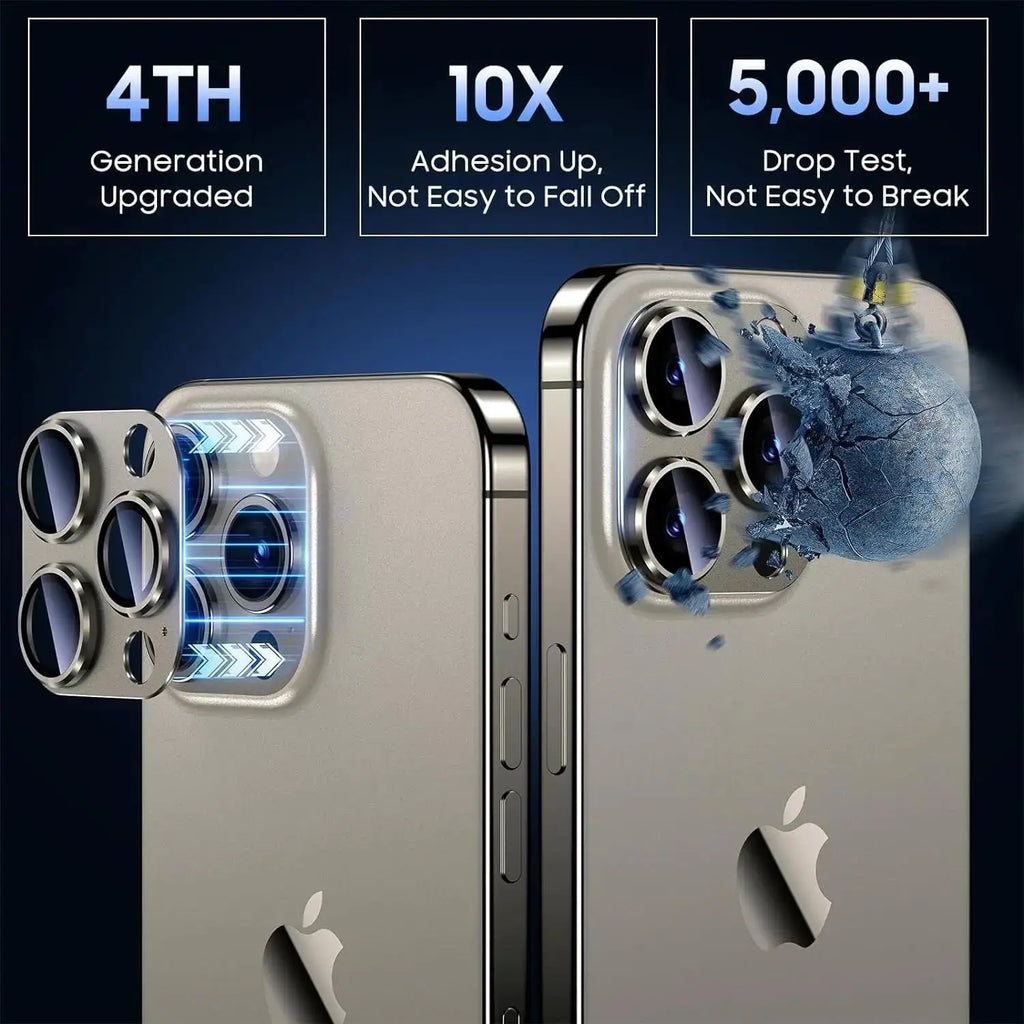 Metal Camera Lens Glass Protector for Apple IPhone 16 16pro 16plus 16promax 15 14 Pro Max Glass Rear Camera Lens Cover Accessory