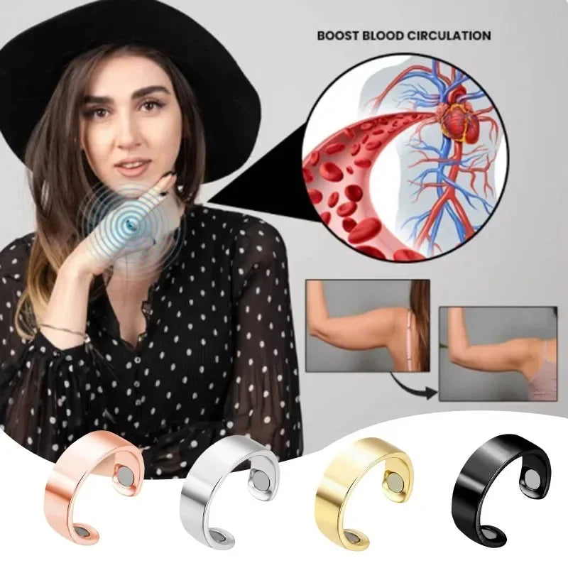 Blood Sugar Control Ring Diabetes Monitor Blood Sugar Balance Magnetic Therapy Improve Sleep Soreness Relief Lymphatic Drainage