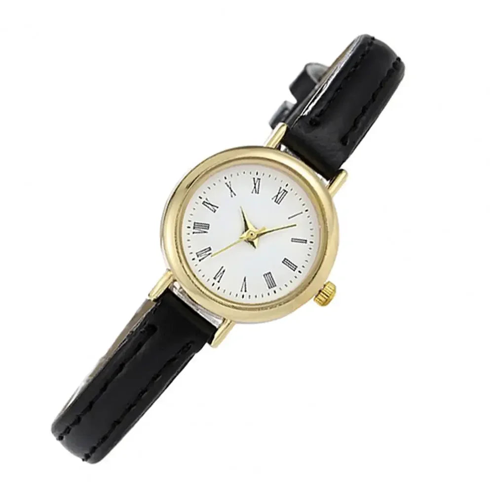 Lady Watch Accurate Thin Strap Delicate Vintage Ultra-small Dial Decoration Alloy Academy Style Quartz Watch Clothing Accessory