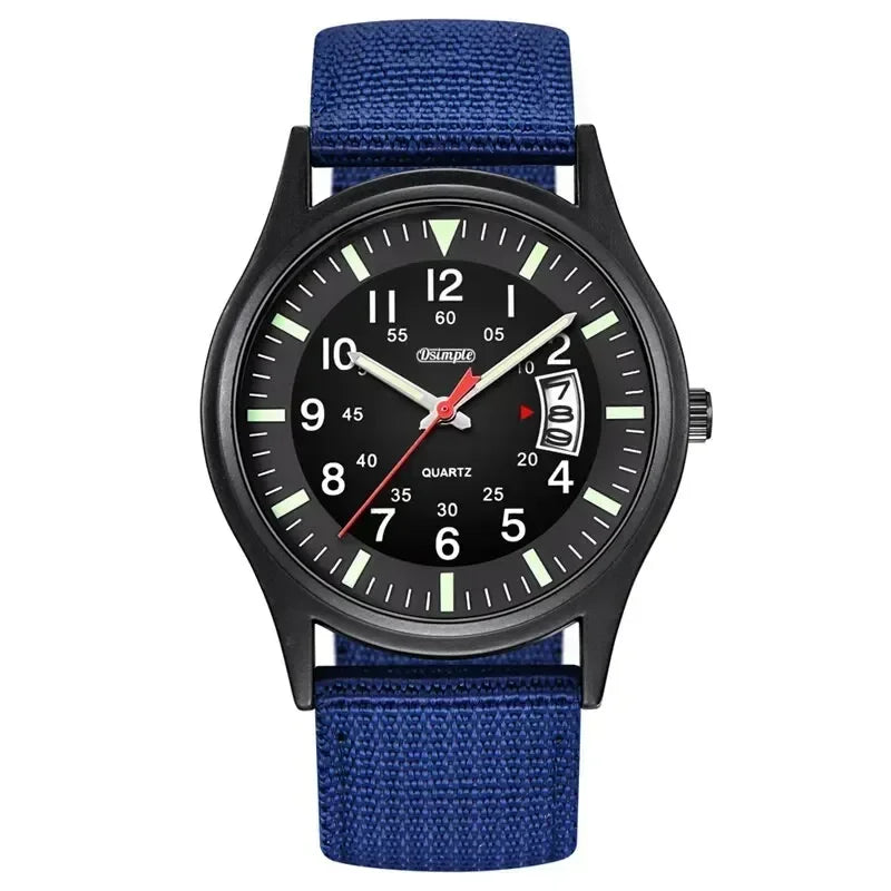 Fashion Mens Watch Nylon Watches Luxury Men Quartz Calendar Date Wristwatch Relogio Masculino Часы Мужские Reloj Hombre