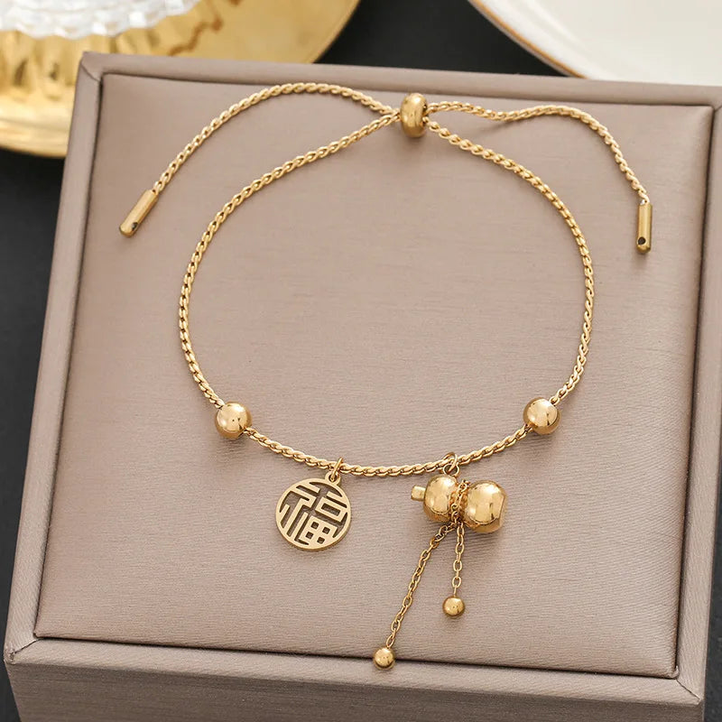 316 Stainless Steel Butterfly Heart Belt Twist Multilayer Chain Bracelet For Women Jewelry Party Gifts Bijoux Pulsera