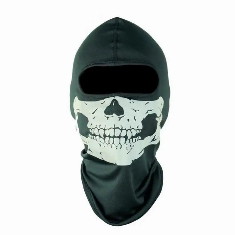 Motorcycle Balaclava Skull Print Moto Full Face Mask Windproof Skiing Head Neck Warmer Cycling Biker Hood Cap Men Helmet Liner