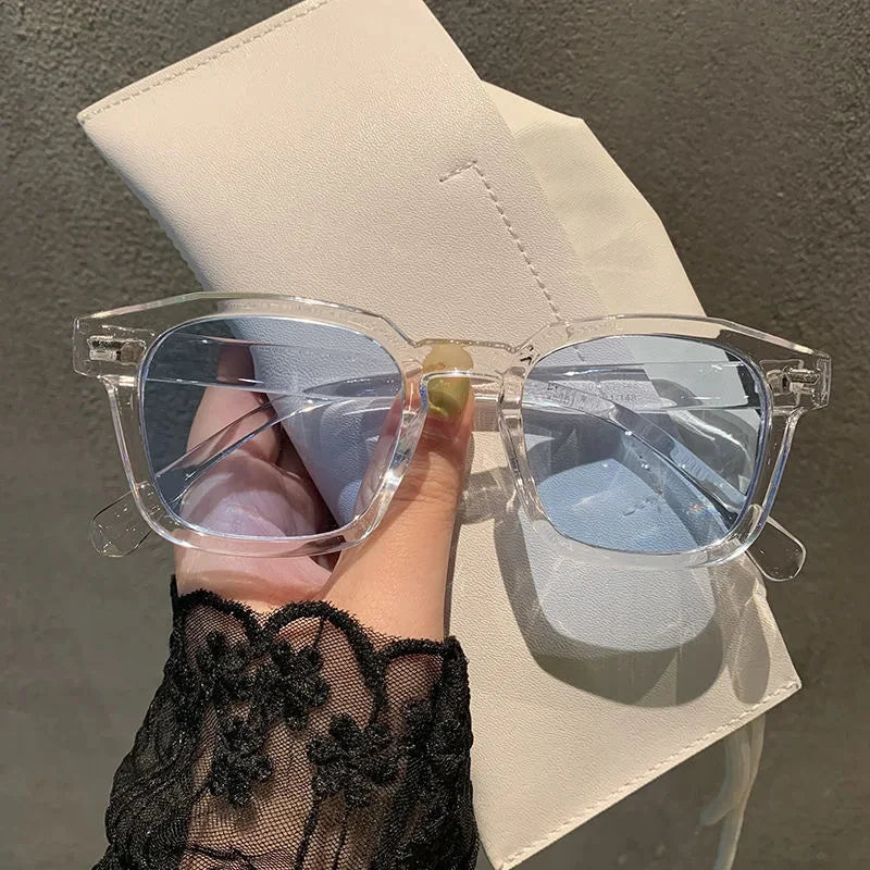 Vintage Sunglasses  Unisex Rectangle Fashion Design Retro Sun Glasses Female Lady Eyeglass Cat Eye Casual Goggles 2023 New