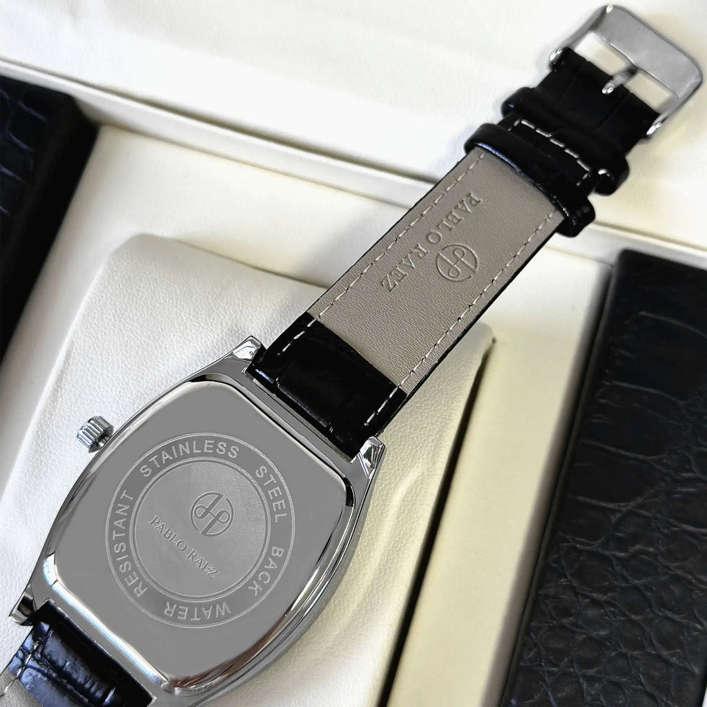 Men watch brand business square plate waterproof belt wine barrel shape simple temperament male fashion quartz watches
