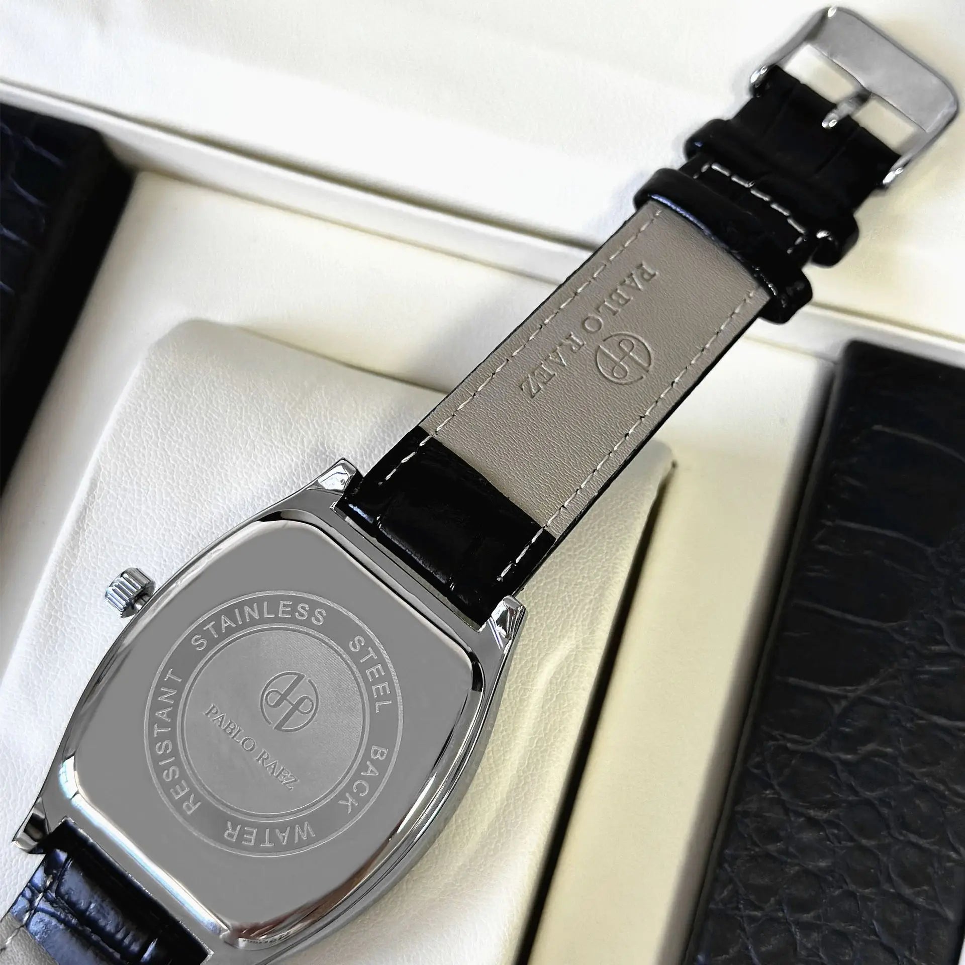 Men watch brand business square plate waterproof belt wine barrel shape simple temperament male fashion quartz watches