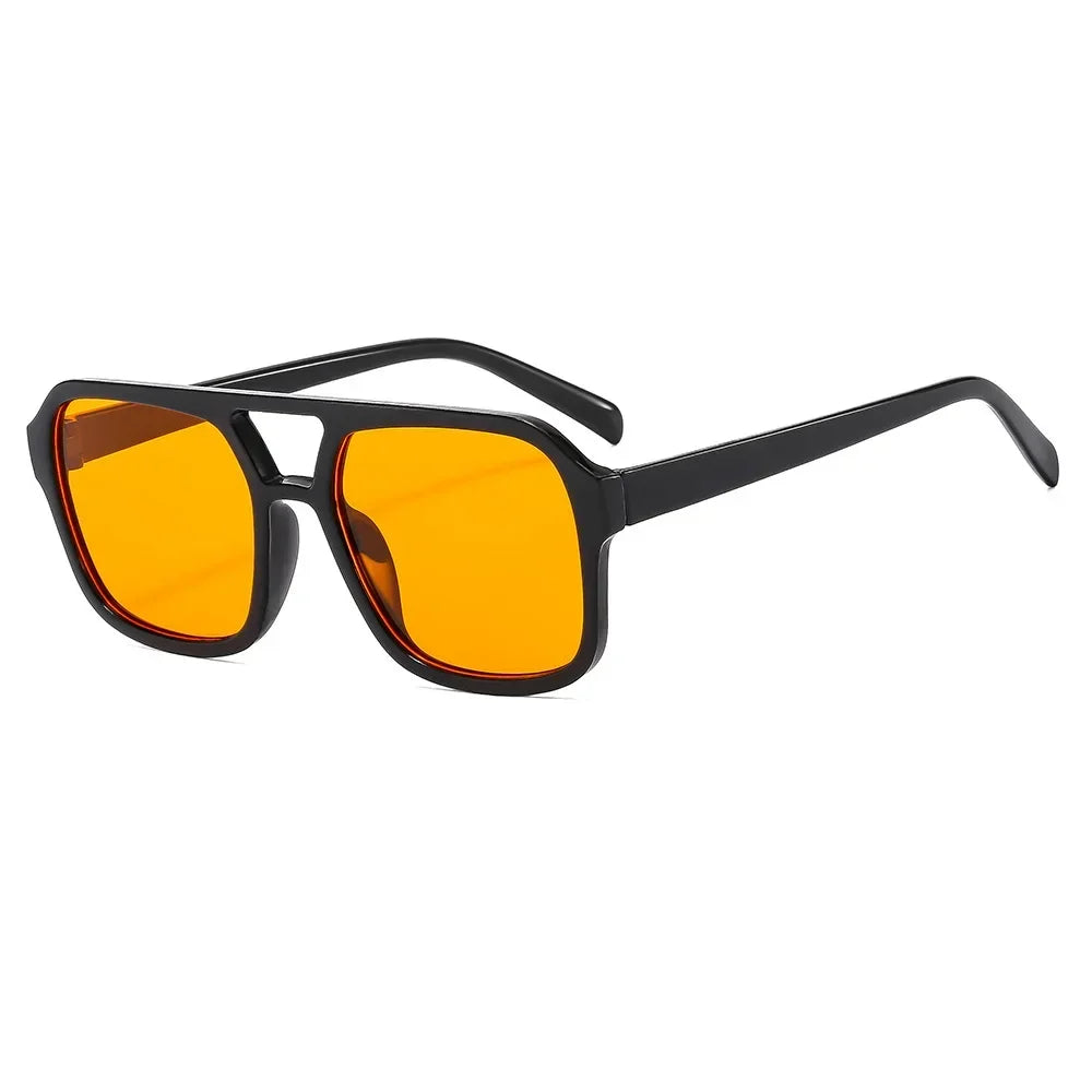 Vintage Square Sunglasses for Woman Retro Brand Sun Glasses Female Black Yellow Fashion Candy Colors Oculos De Sol Feminino
