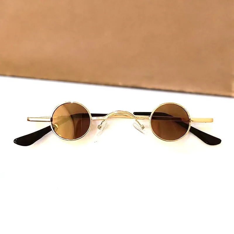 Metal Steampunk Sunglasses Men Women Fashion Round Glasses Brand Designer Vintage Sun Glasses High Quality Oculos De Sol 2023