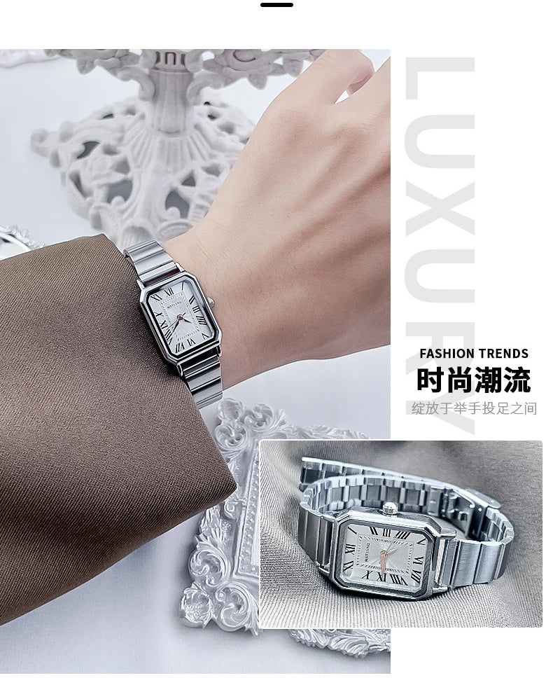 Brand Luxury Women Quartz Watch Casual Fashion Adjustable Stainless Steel Strap Wristwatch Ladies Gifts Watches Reloj De Mujer