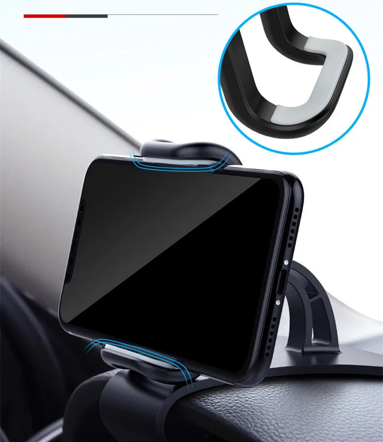 360° Rotatable Car Phone Holder Universal Smartphone Stands Car Rack Dashboard Support for Auto Grip Mobile Phone Fixed Bracket