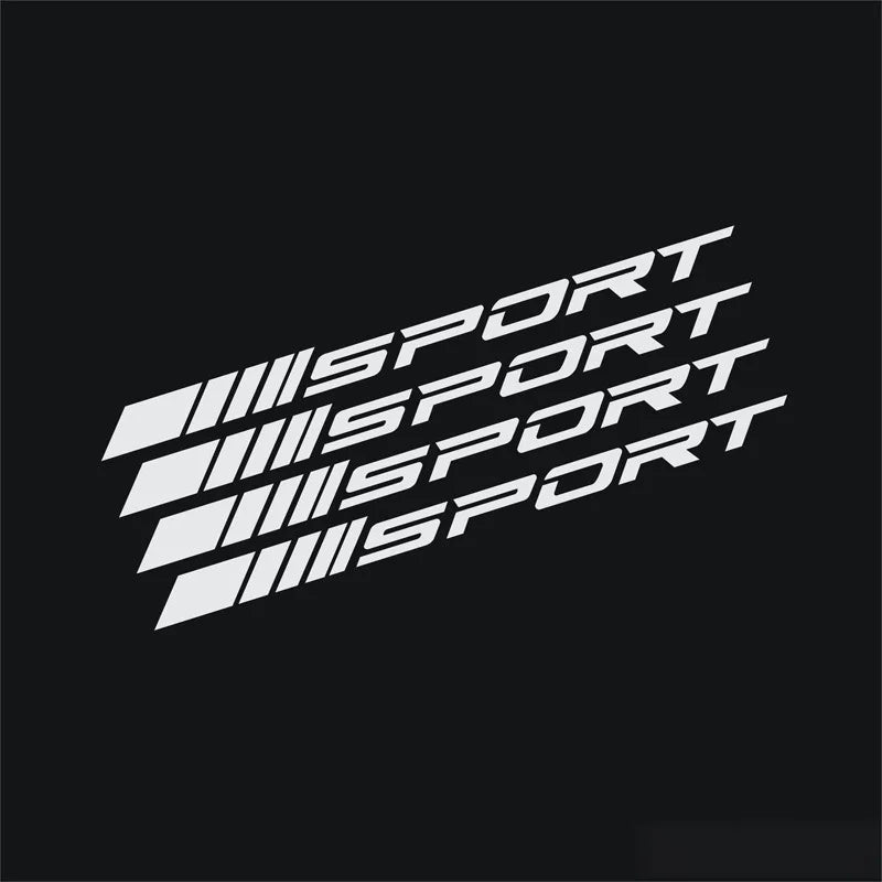Fashion 4pc Car Stickers Wheels Rims Sport Racing DIY Stripes Decorative Stickers Emblem Car Styling Car SUV Truck Accessories