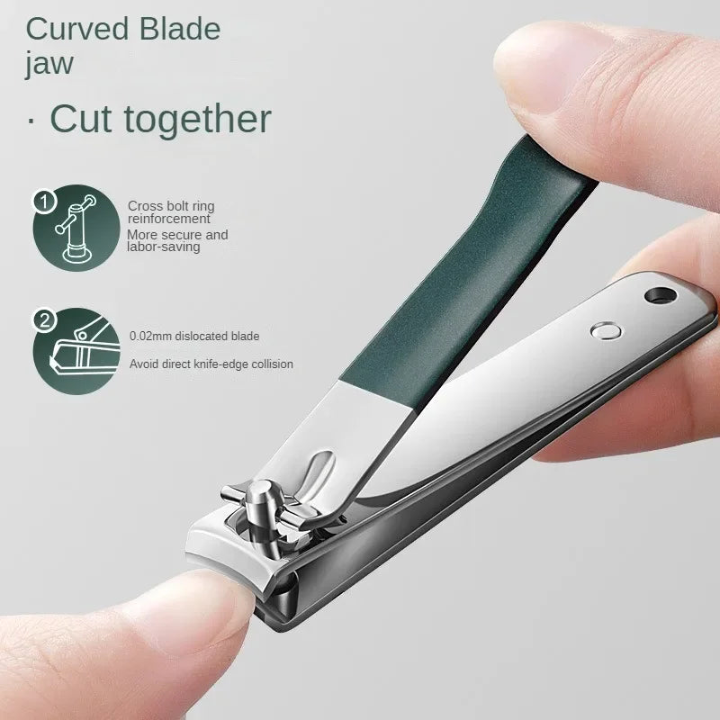 1/4 Pieces/set Manicure Set with Portable Leather Case and Nano Nail File - Fingernails & Toenails Clippers for Nail Care
