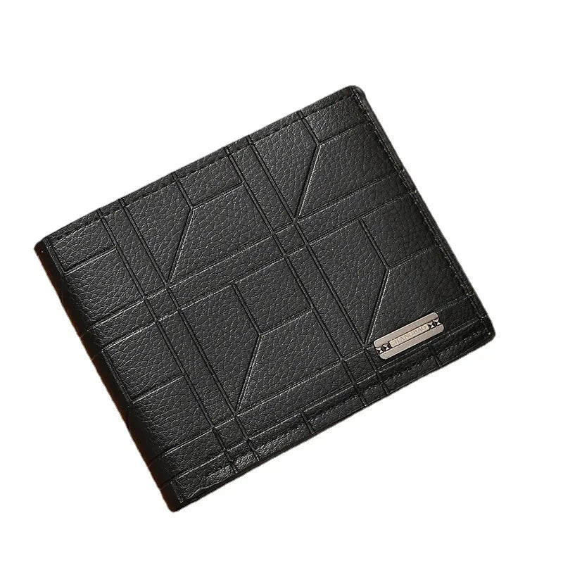 Vintage Pu Leather Wallet Minimalist Purse for Men Money Change Pouch Credit Card Holder Man Birthday Gifts Purse  Card Holder