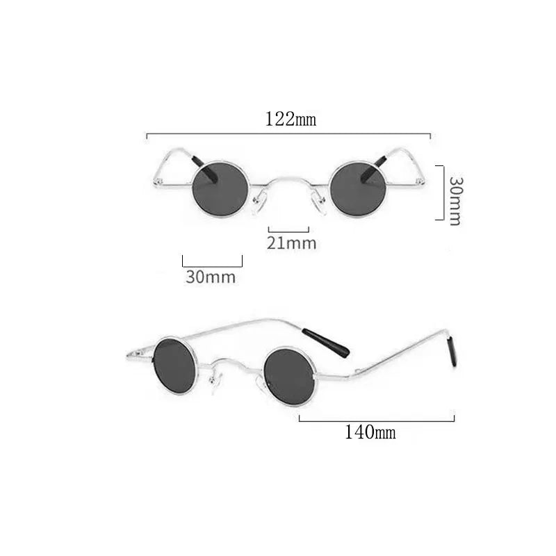 Metal Steampunk Sunglasses Men Women Fashion Round Glasses Brand Designer Vintage Sun Glasses High Quality Oculos De Sol 2023
