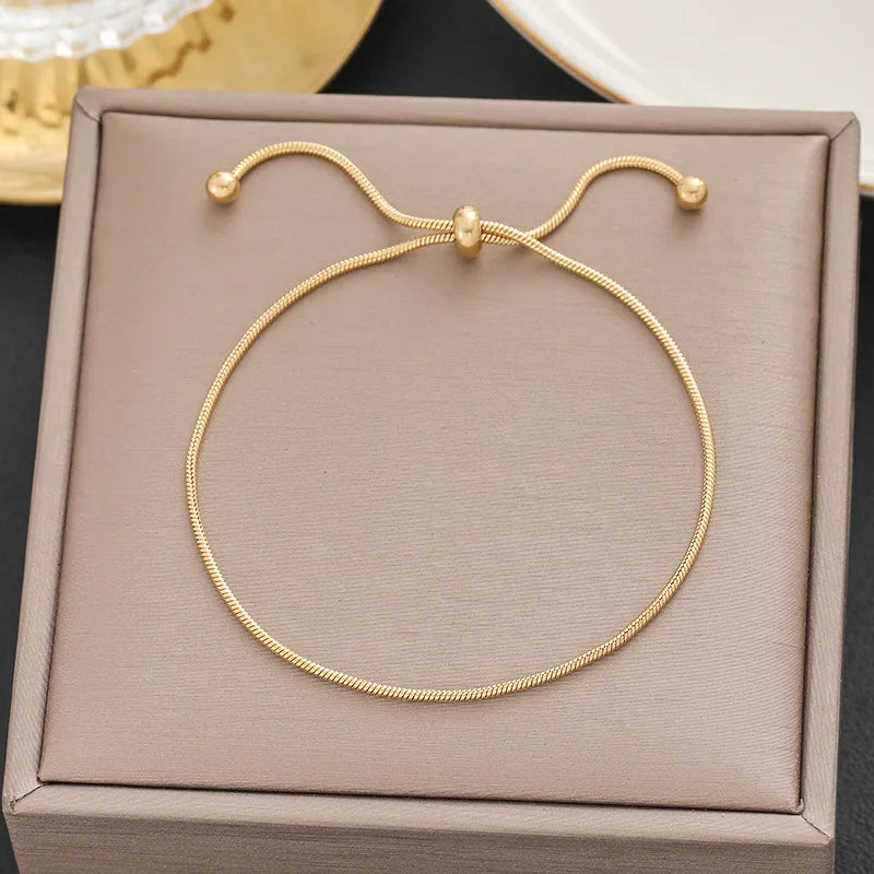 316 Stainless Steel Butterfly Heart Belt Twist Multilayer Chain Bracelet For Women Jewelry Party Gifts Bijoux Pulsera