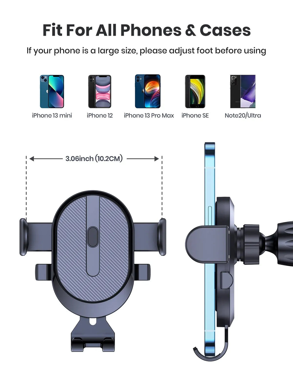 Gravity Car Phone Holder Auto Air Vent Clip Cell Smartphone GPS Support 360 Degree Rotation Air Outlet Mount for Mobile Phone