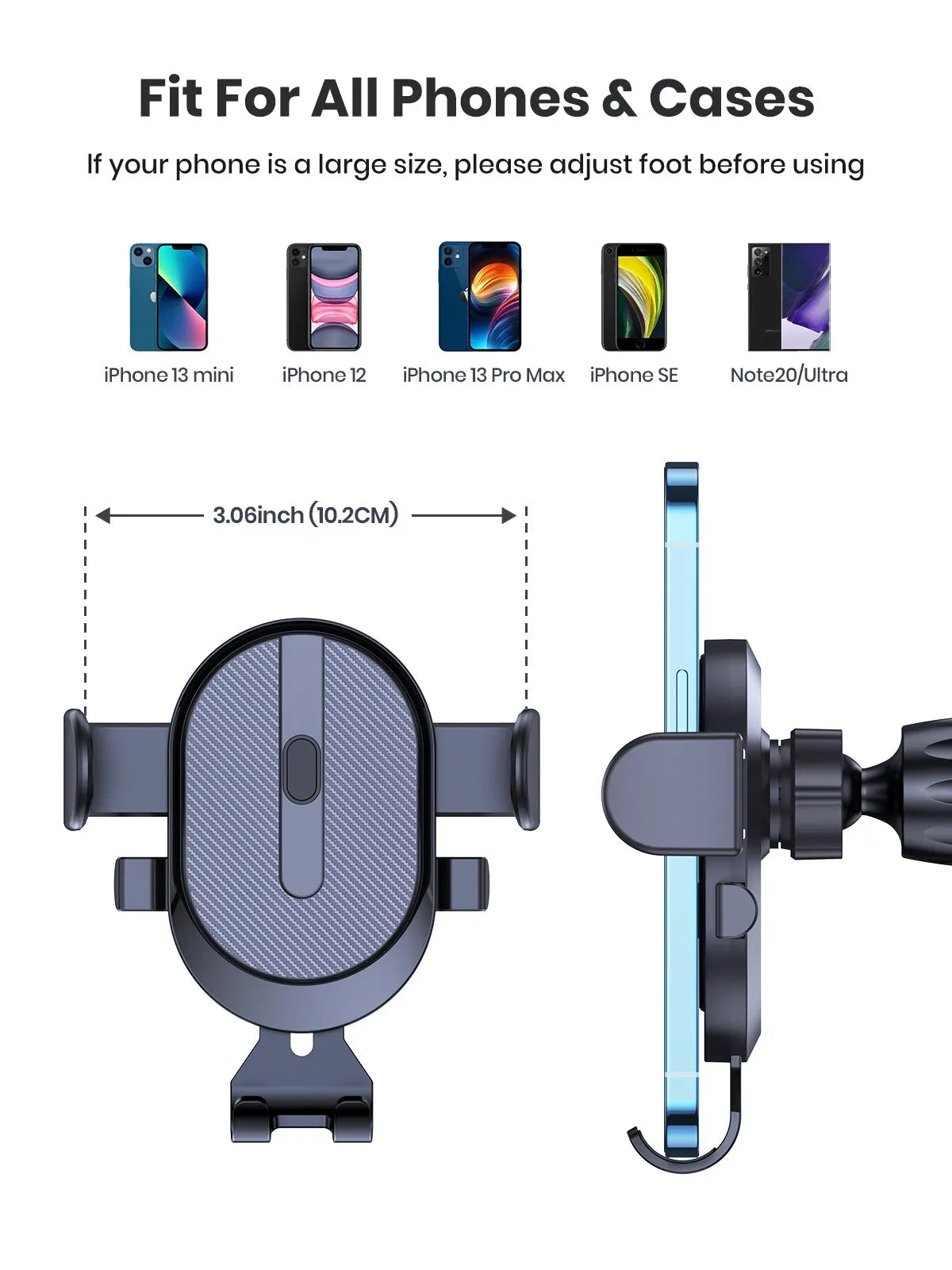 Gravity Car Phone Holder Auto Air Vent Clip Cell Smartphone GPS Support 360 Degree Rotation Air Outlet Mount for Mobile Phone