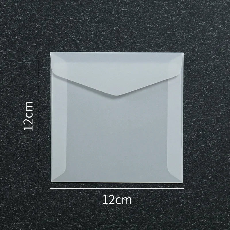 10pcs/lot Blank Translucent Envelope for Invitations Postcards European Giftbox Message Card Envelopes Wedding Business Letters