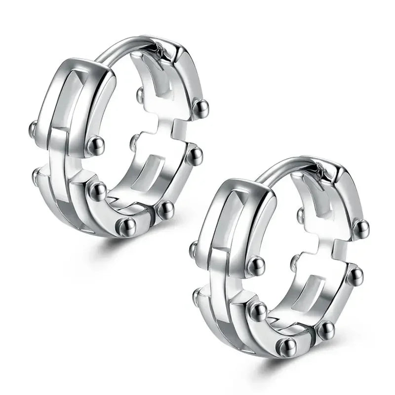 Fashion Personality Creative Snake Winding Plant Vine Hoop Earrings for Men Women Daily Wear Hypoallergenic Luxury Jewelry