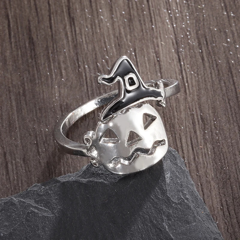 Retro Personality Gothic Pirate Skull Rings for Men Women Hip Hop Rock Party Biker Jewelry