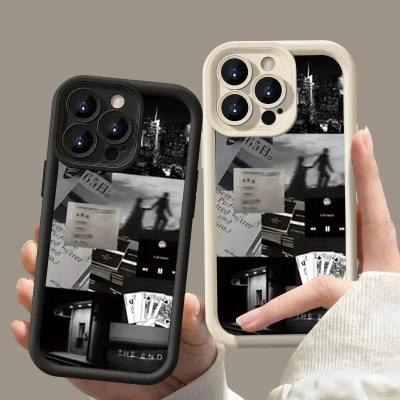 Liquid Silicone Case For iPhone 11 Funda iPhone 15 11 12 13 14 Pro Max XR XSMax 7 8 Plus SE 2020 2022 Lens Protection Soft Cover