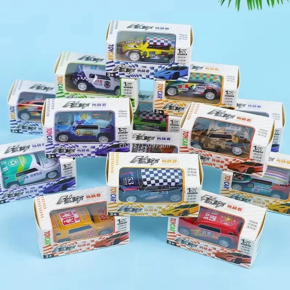 Children Stunt Car Model Alloy Body Pull Ejection Jumping Mini Cars Simulation Diecast Vehicle Collectible Toys for Kids Gift